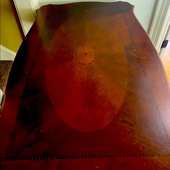 Two drawer Mahogany desk normal use 28”x50” - Picture 1 of 2